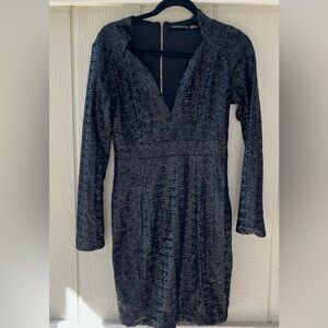 Chic Black Long Sleeve Dress